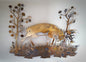 Whitetail Deer Rub Metal Wall Art